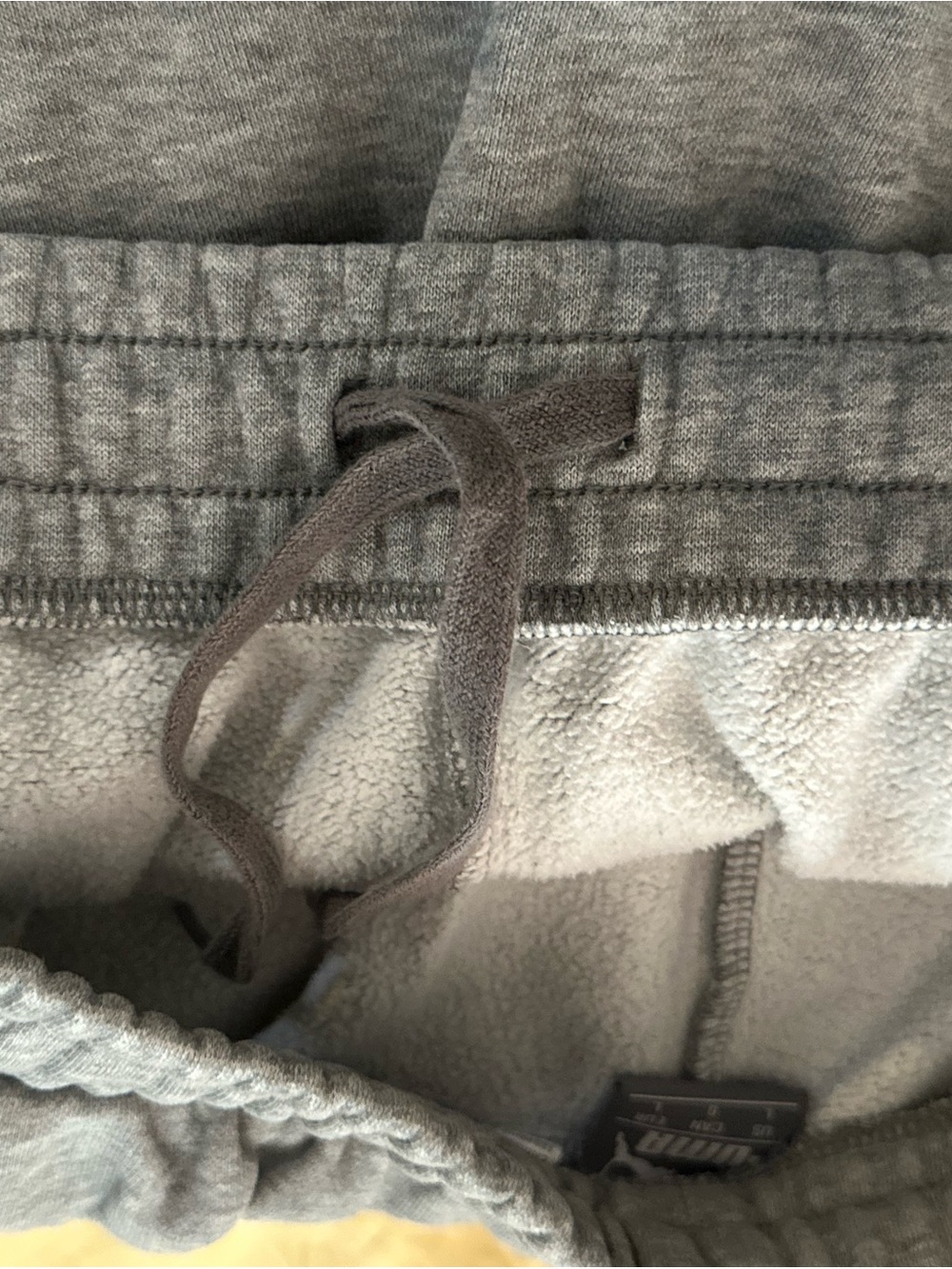 PUMA Men’s Amplified Logo Tape Jogger Sweatpants Gray Size Large - Picture 7 of 12